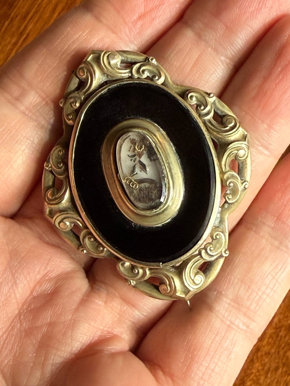 Victorian Mourning Brooch